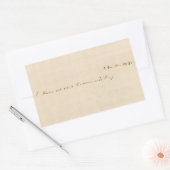 明日は何が来るか知らぬ 長方形シール (封筒)