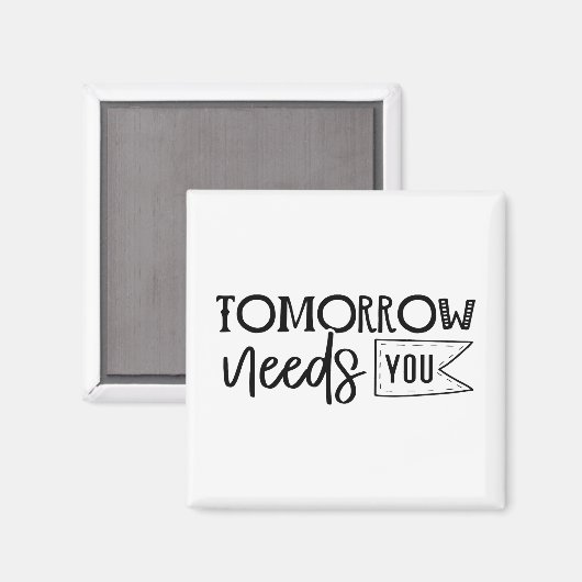 「明日は君が必要だ」ボホ感動的引用文 マグネット (正面/裏面)