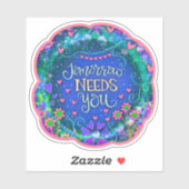 明日は君のインスパイアフローラが必要 シール (シート)