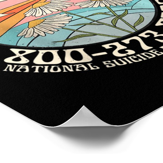 明日は国家自殺防止Lifが必要 ポスター (角)