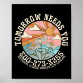 明日は国家自殺防止Lifが必要 ポスター (正面)