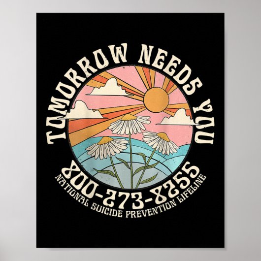 明日は国家自殺防止Lifが必要 ポスター (正面)