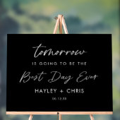 明日は夕飯最高のの日だ アクリルサイン (ニュートラル)