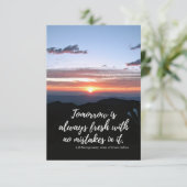 明日は常に新しいノートカード サンキューカード (スタンド正面)