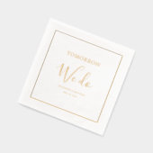 明日は我々はミニマルシック | ウェディング 箔ナプキン (左)