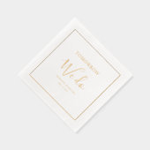 明日は我々はミニマルシック | ウェディング 箔ナプキン (右)