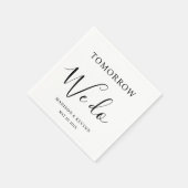 明日は我々はミニマルシック | ナプキ結婚ンス スタンダードカクテルナプキン (角)