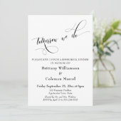 明日は我々タイポグラフィリハーサルディナー 招待状 (スタンド正面)