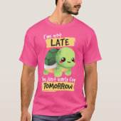 明日は早く亀を飼う Tシャツ (正面)