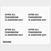 明日は明日が明けだ 長方形シール (シート)