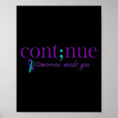 明日は精神保健自殺認識度 ポスター (正面)