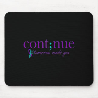 明日は精神保健自殺認識度 マウスパッド