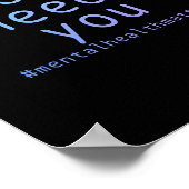 明日は精神衛生問題の自殺が必要 ポスター (角)