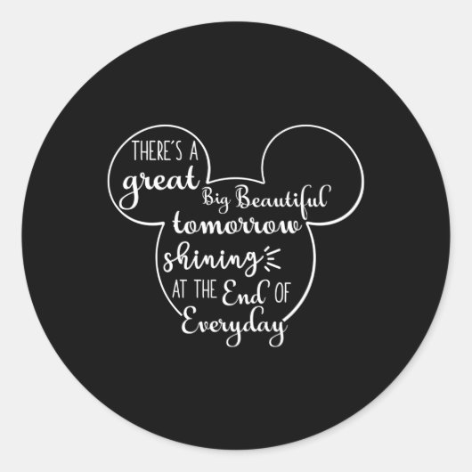 明日は素晴らし綺麗だ ラウンドシール (正面)