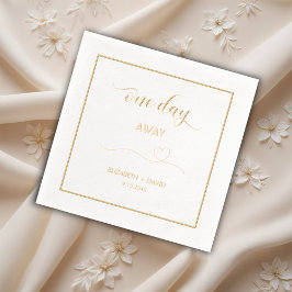 「明日は結婚式」リハーサルディナー 箔ナプキン