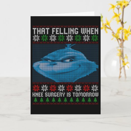 明日は膝の手術だというのにこんな気分って面白いよね カード (黄色い花)