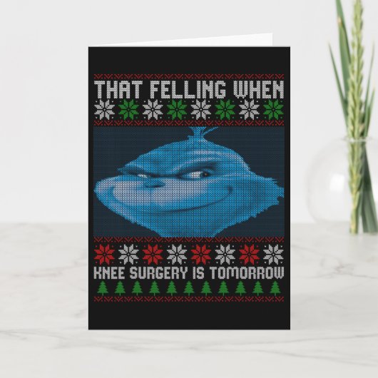 明日は膝の手術だというのにこんな気分って面白いよね U カード (正面)