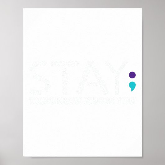 明日は自殺予防認識度里 ポスター (正面)