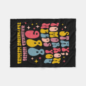 明日は988メンタルヘルス認識度 フリースブランケット (正面(横))