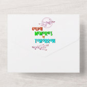 明日への輝ける記憶が咲く 月の桜 オールインワン招待状 (裏面)