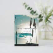 「明日を今日に！」 引用文 ポストカード (スタンド正面)
