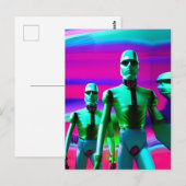 明日を先取りするKen Gage Surrealism ポップ・アートの ポストカード (正面/裏面)