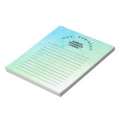 明日を牽引するリーダーたちへ - オーダーメームの教師向けノート ノートパッド (回転)