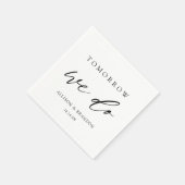 明日リハーサルエレガントディナー スタンダードカクテルナプキン (角)