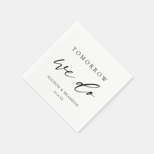 明日リハーサルエレガントディナー スタンダードカクテルナプキン (角)