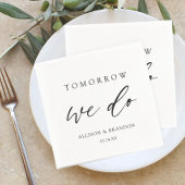 明日リハーサルエレガントディナー スタンダードカクテルナプキン