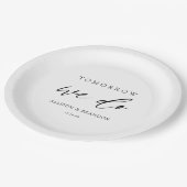 明日リハーサルエレガントディナー ペーパープレート (アングル)