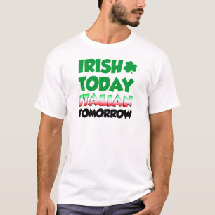明日今日アイルランド人のイタリア語 Tシャツ