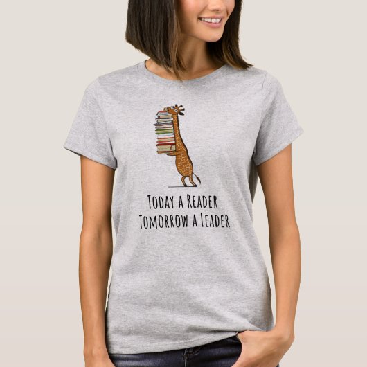 明日今日読者リーダーのギフトのワイシャツ Tシャツ (正面)