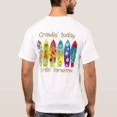 明日今日Crawlin Surfin Tシャツ (裏面)