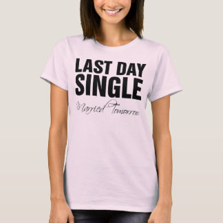 明日独身の結婚したの Tシャツ