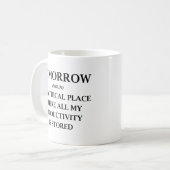 明日 コーヒーマグカップ (正面左)