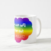 「明日」襲って下さい コーヒーマグカップ (正面右)