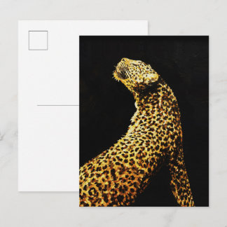 明暗のコントラストが美しいヒョウ – Chiaroscuro Wildlife ポストカード