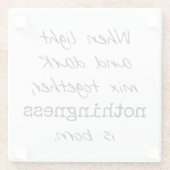 明暗ガラスのコースター ガラスコースター (裏面)