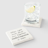 明暗石コースター ストーンコースター (横)