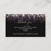 明暗金ゴールドグリッターエレガントプロフェッショナル 名刺 (裏面)