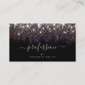 明暗金ゴールドグリッターエレガントプロフェッショナル 名刺 (正面)