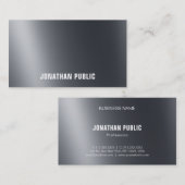 明暗黒平エレガントモダンカッコいい面 名刺 (正面/裏面)