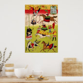 明治時代の大きなフランス式サーカスが靖国神社の境内にて ポスター (キッチン)