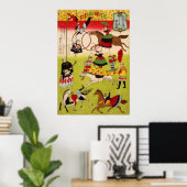 明治時代の大きなフランス式サーカスが靖国神社の境内にて ポスター (ホームオフィス)