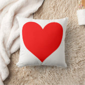 明無地のるい赤かわいいハート クッション (ブランケット)