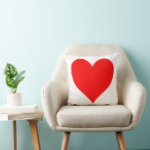 明無地のるい赤かわいいハート クッション (椅子)