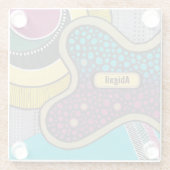 明熱狂するるいアメーバパーソナライズされたー ガラスコースター (裏面)