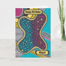 明熱狂するるいアメーバ、ドードルスタイルパーソナライズされた、 カード