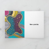 明熱狂するるいアメーバ、ドードルスタイルパーソナライズされた、 カード (内部)